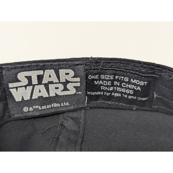 Disney Star Wars Mandalorian Baby Yoda Grogu Hat Black Cap Adult Adjustable OSFM - Picture 7 of 7